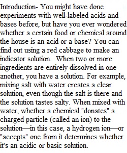 Acids and Bases Lab